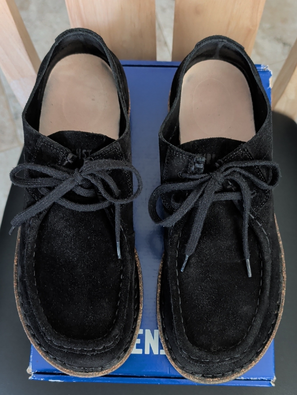 Birkenstock "Pasadena Men III" Black Suede Loafers (42) Ladies 11/Men's 9. EUC - Picture 3 of 11